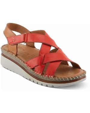Spring Step Migula Wedge Sandal - Red