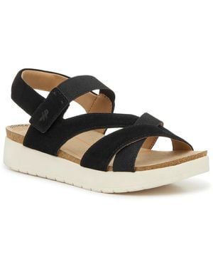Hush Puppies Wide Width Savoy Sandal - Black