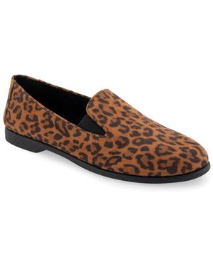 Aerosoles Wide Width Nuit Loafer - Brown