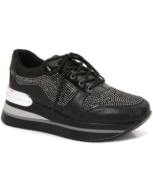 Ninety Union Dallas Wedge Sneaker - Black