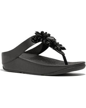 Fitflop Rumba Starburst Wedge Sandal - Black