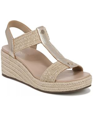 Vionic Calera Espadrille Wedge Sandal - Metallic