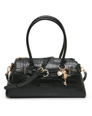 Kelly & Katie Belted Shoulder Bag - Black