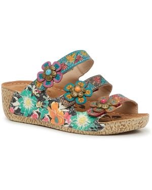 L'ARTISTE Danspulipy Wedge Sandal - Blue