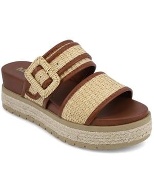 MIA Kylian Espadrille Platform Sandal - Brown