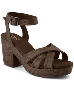 TOMS Majorca Platform Sandal - Brown