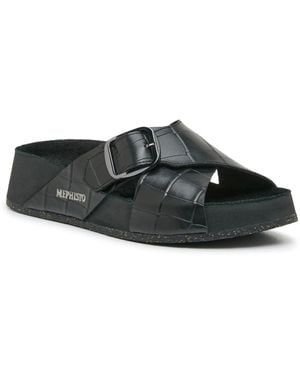 Mephisto Berries Wedge Sandal - Black