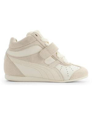 PUMA Napoli Wedge Sneaker - White