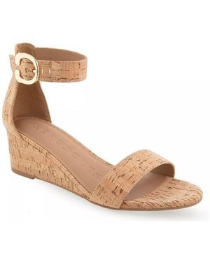 Aerosoles Willis Wedge Heel Sandal - Metallic