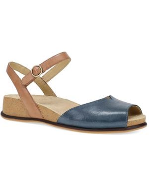 Dansko Cass Wedge Sandal - Blue