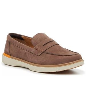 Hush Puppies Wide Width Leo Penny Loafer - Brown