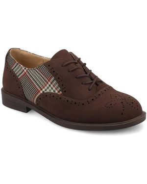 Journee Collection Bria Oxford - Brown