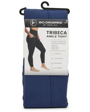 90 Degrees Tribeca Ankle Tights - Blue