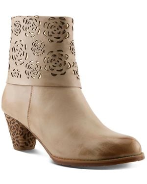 L'ARTISTE Kiss Of A Rose Bootie - Brown