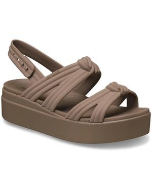 Crocs™ Brooklyn Knot Low Wedge Sandal - Black