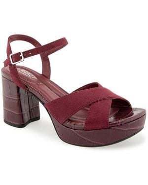 Kenneth Cole Reeva Platform Sandal - Red