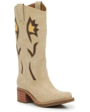 Frye & Co. Miranda 10 Flower Western Boot - Black