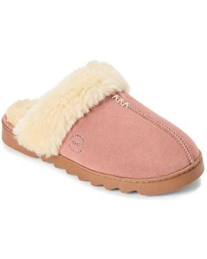 Dearfoams Helena Scuff Slipper - Pink