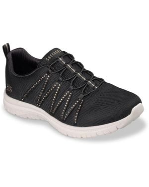 Skechers Virtue She Sparkles Slipon Sneaker - Black