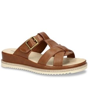 Easy Street Joby Wedge Sandal - Brown