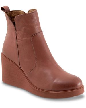 BUENO Laura Wedge Bootie - Brown