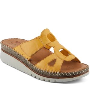Spring Step Montera Wedge Sandal - Yellow