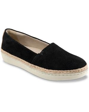 Trotters Accent Espadrille Slipon - Black