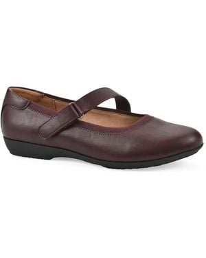 White Mountain Carwen Mary Jane Flat - Brown