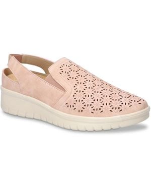 Easy Street Petal Wedge Slipon - Pink