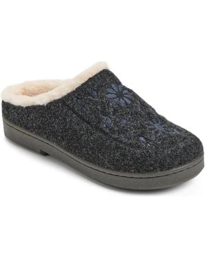Clarks Felted Clog Slipper - Black
