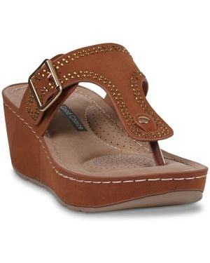 Good Choice Alani Wedge Sandal - Brown