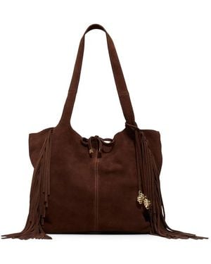 ALDO Arrow Suede Tote - Brown