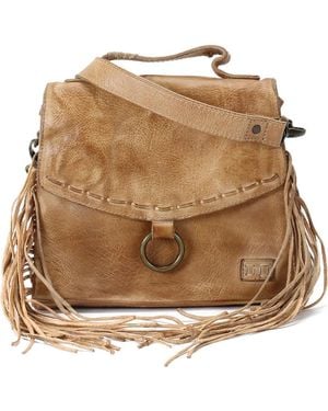 Bed Stu Hidden Leather Satchel - Natural