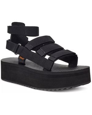 Teva Mevia Flatform Gladiator Sandals - Black