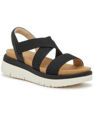 Kelly & Katie Pem Wedge Sandal - Black