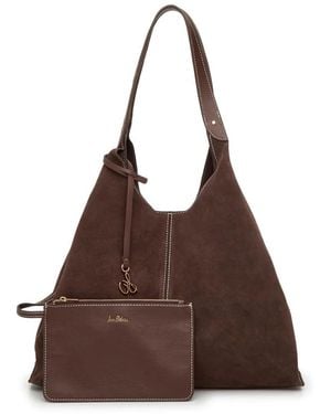 Sam Edelman Charlie Suede Hobo Bag - Brown