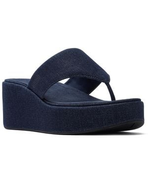 Fitflop Platfforms Platform Wedge Sandal - Blue