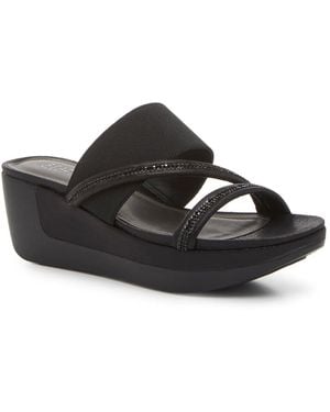 Kenneth Cole Paula Wedge Sandal - Black