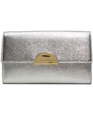 Ted Baker Luna Leather Clutch - Metallic