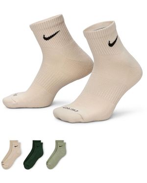 Nike Everday Plus Cushion Ankle Socks 3 Pack - Black