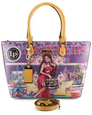 La Philipe Bold Beauty Vitiligo Tote - Black