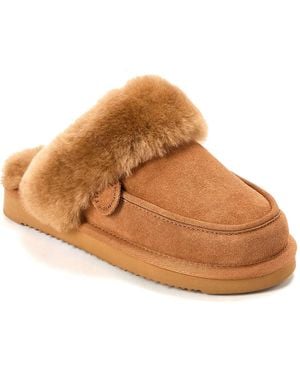 Dearfoams Melville Scuff Slipper - Brown
