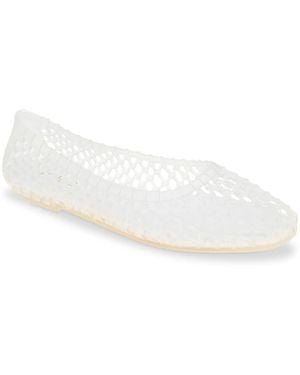 BCBGMAXAZRIA Marlow Ballet Flat - White