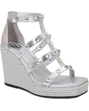 Ninety Union Panda Wedge Sandal - White