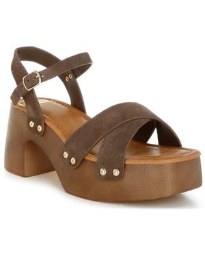 Rag & Co Pikansa Platform Sandal - Brown