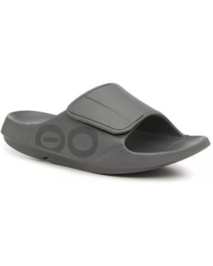 OOFOS Ooahh Sport Flex Slide Sandal - Black