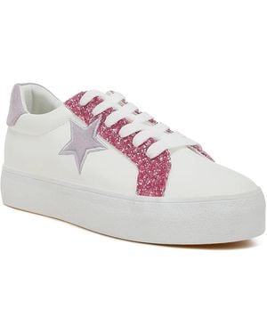 LONDON RAG Bomber Platform Sneaker - White