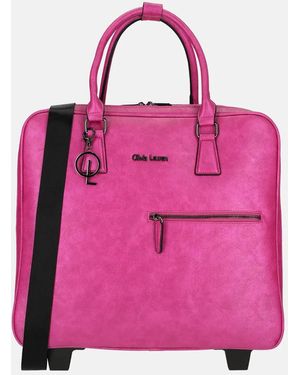 Olivia Lauren Bailey Business Trolley Fuchsia - Roze