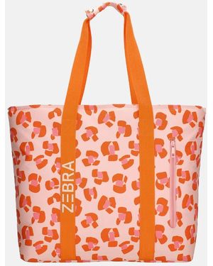 Zebra Trends Strandtas Met Koelvak Cheetah - Rood