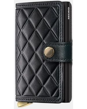 Secrid Premium Miniwallet Emboss Diamond Pasjeshouder Black - Zwart